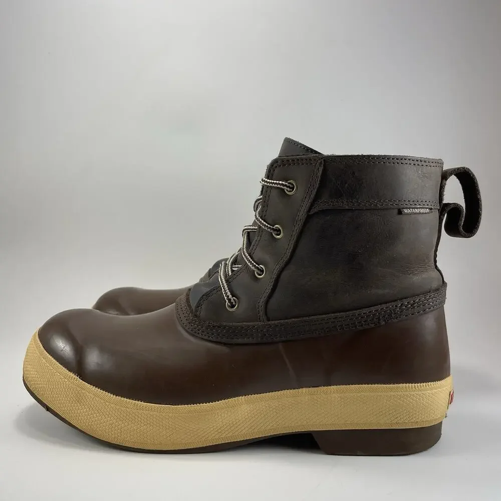 Xtratuf Legacy Lace Boots Mens Size 10 Leather Upper Waterproof Rubber Lower
